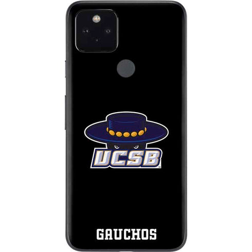 University of California-Santa Barbara UCSB Gauchos Black Google Pixel 5a Skin